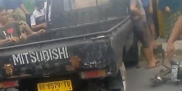 Mobil yang menabrak korban