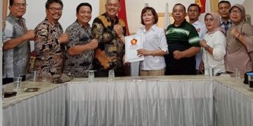 Tim penjaringan Partai Gerindra Terima formulir  Bacalon Walikota