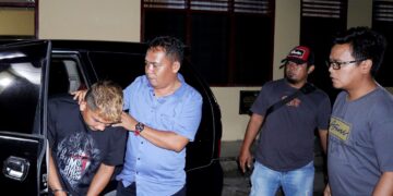 Tersangka saat diringkus