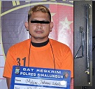 Pelaku dan senjata air gun