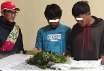 Kedua pelaku dan barang bukti