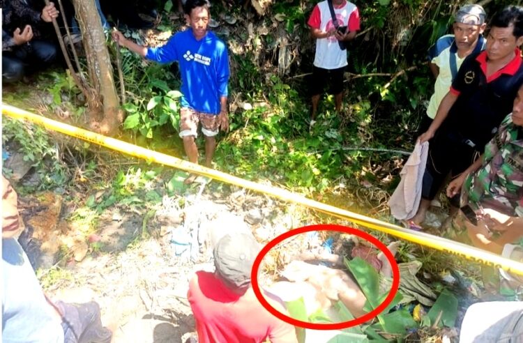 Jenazah sebelum dievakuasi