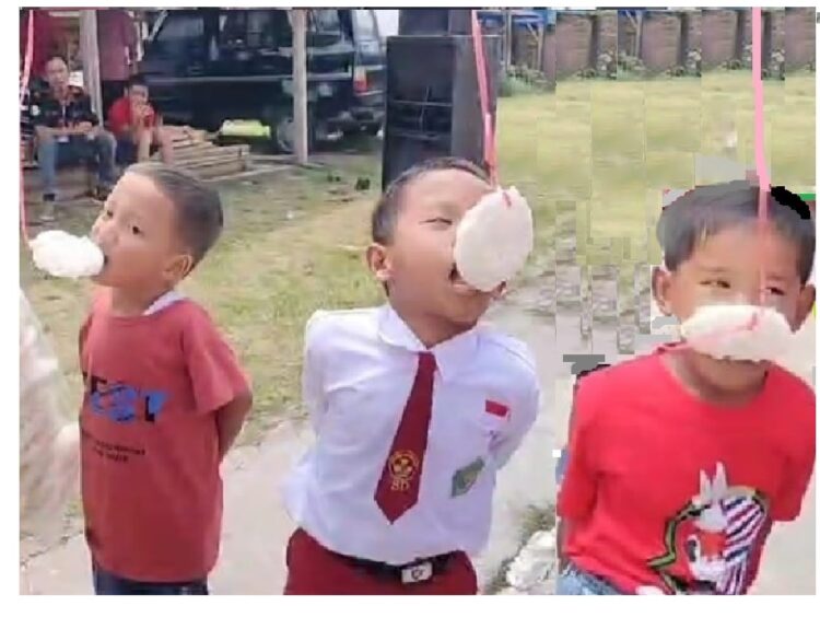 Lomba Makan Kerupuk ..
