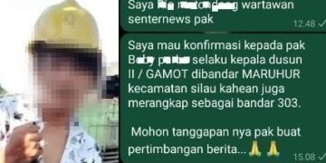Oknum Kadus dan WA konfirmasi