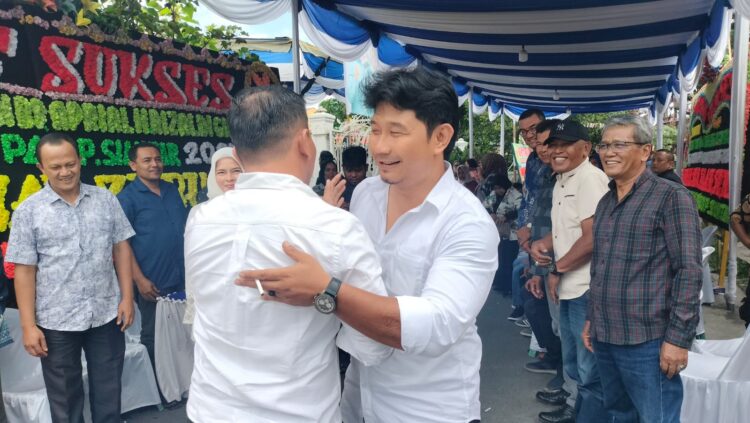 Aprial Ginting  sambut Andika Prayogi Sinaga