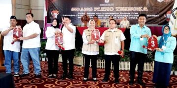 Paslon Walikota dan Wakil Walikota dengan nomor urut masing-masing