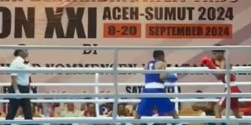 Petinju Sumut di sudut merah