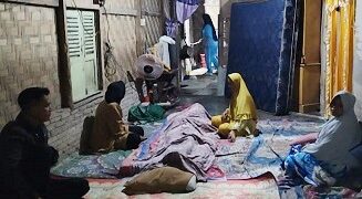 Jenazah korban di rumah duka