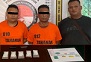 Tersangka dan barang bukti didampingi petugas