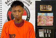 Tersangak dan barang bukti
