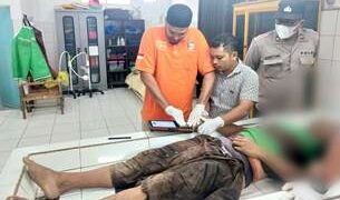 Tim Inafis Polres Simalungun melakukan identifikasi
