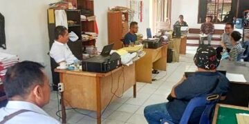 Mediasi di Kantor Unit Reskrim Polsek Tanah Jawa