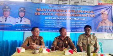 Muskel di salah satu kelurahan Kecamatan Siantar Marihat