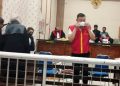 Pelaku utama usai persidangan