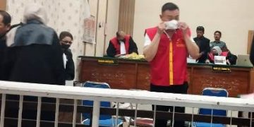 Pelaku utama usai persidangan