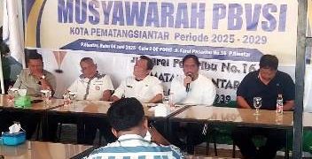 Ketua KONI Siantar sampaikan sambutan