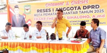 Franz Theodor Sialoho sampaikan sambutan