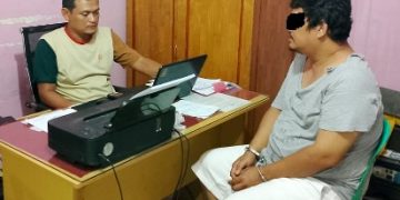 Maling sepeda motor saat menjalani pemeriksaan