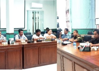Pertemuan di ruang gabungan komisi DPRD Siantar