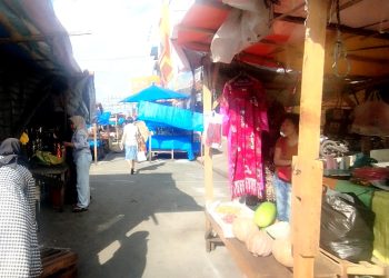 Situasi di lokasi baru masih sepi pembeli