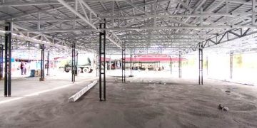 Lapak yang akan ditempati pedagang