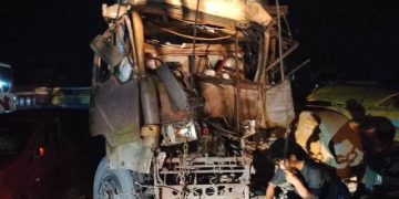 Kondisi truk rusak berat