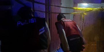 Peronel Polsek Siantar Utara lakukan olah TKP
