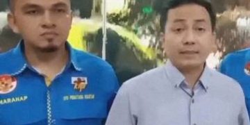 Arif Harahap dan Agus Syahrial dari DPD KNPI Sumut