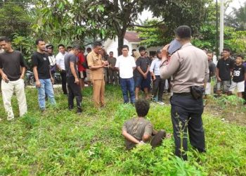 Pria yang disebut ODGJ saat diamankan