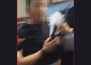 Terduga pelaku perzinaan sesuai video yang beredar