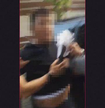 Terduga pelaku perzinaan sesuai video yang beredar