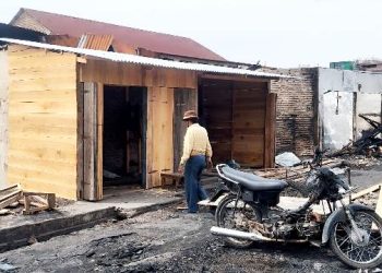 Salah satu kios yang dibangun pedagang
