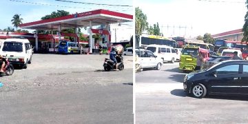 SPBU yang kehabisan solar dan antrian di SPBU