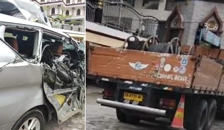 Kenderaan yang tabrakan
