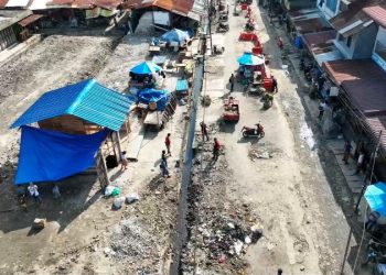 Lokasi Pasar Dwikora pasca kebakaran