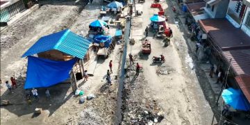 Lokasi Pasar Dwikora pasca kebakaran