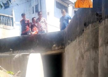 Andika Prayogi Sinaga tinjau pembangunan jalan amblas