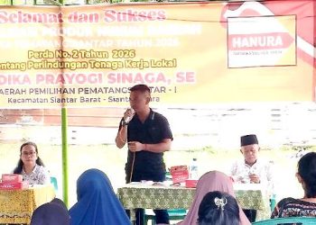 Andika Prayogi Sinaga sampaikan sambutan