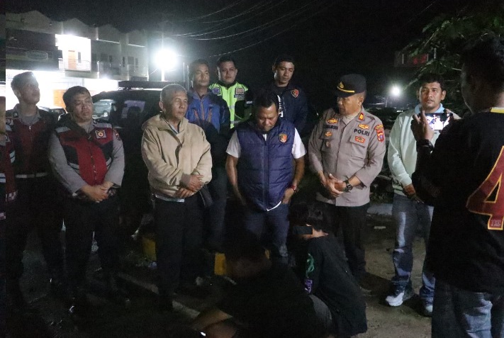 Dua dari tiga yang diamankan tim Polres Simalungun