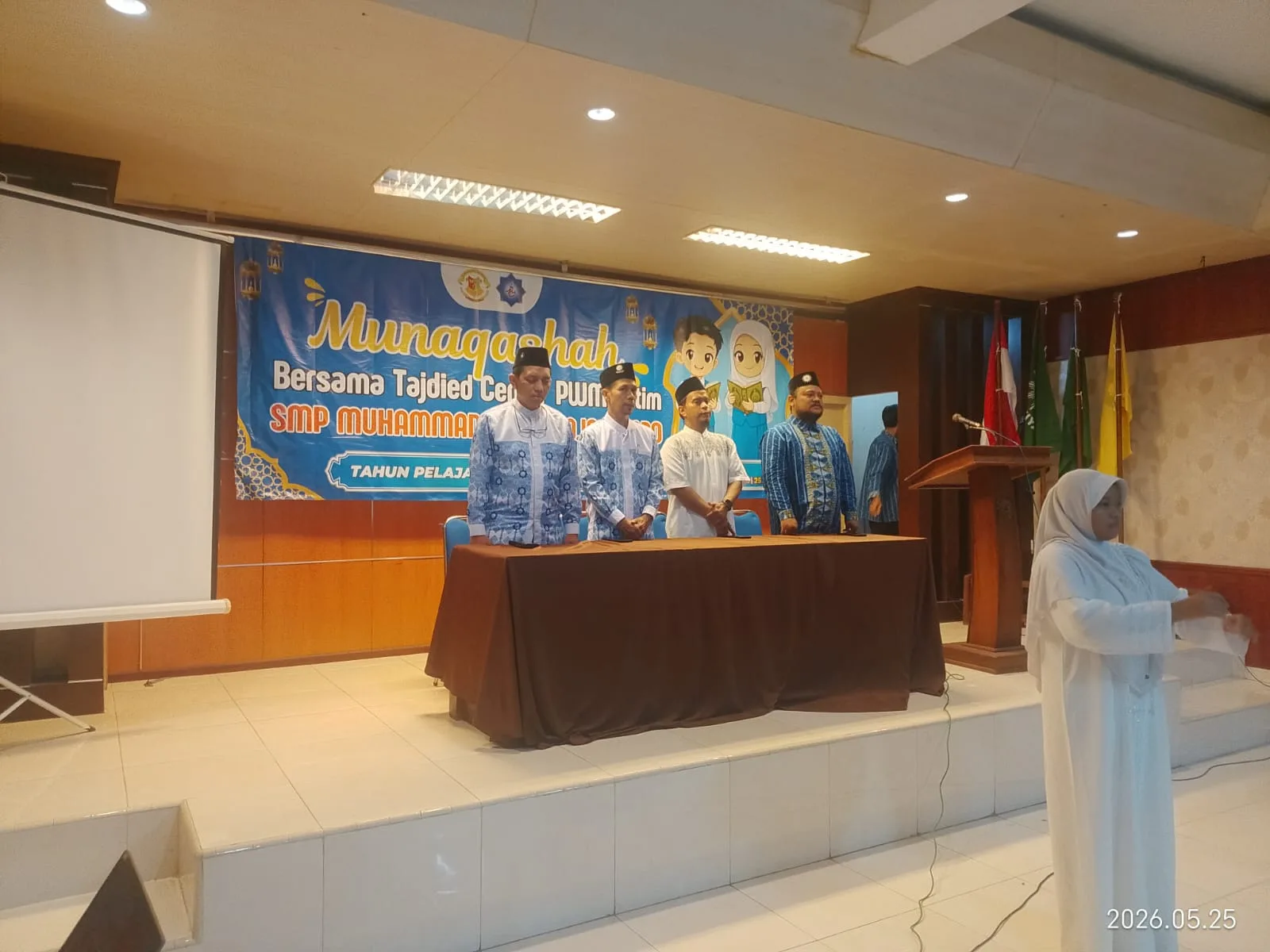 112 Siswa SMP Muhammadiyah 9 Bojonegoro Ikuti Ujian Ikhtibar Bersama 10 Penguji Tajdied Center, Penilaian Dipantau Real-Time