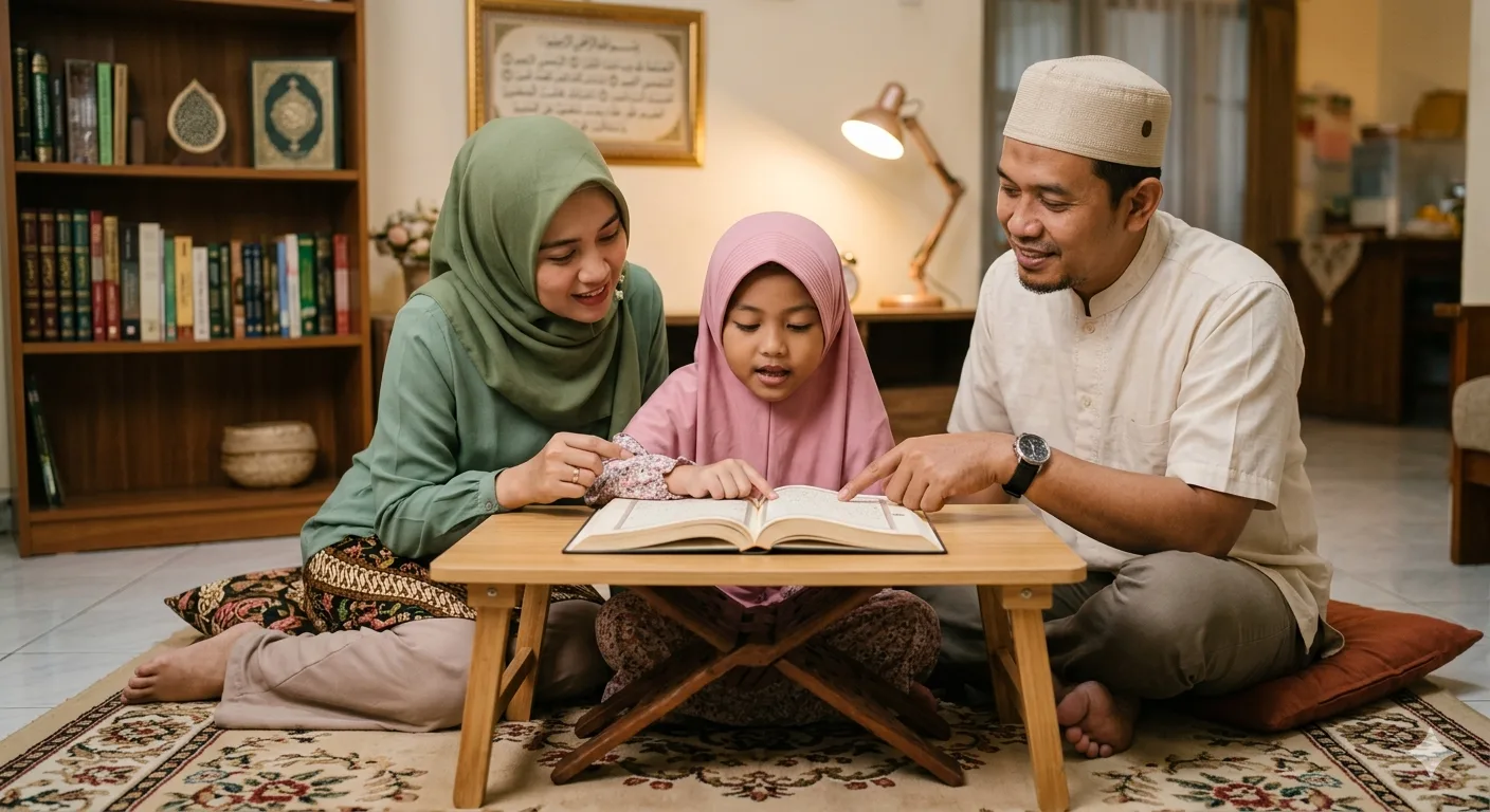 Tips Orang Tua Mendampingi Anak Belajar Al-Qur'an di Rumah