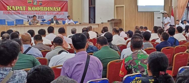 Dalam Rangka Sukseskan Pilpanag, Pemkab Simalungun Gelar Rakor
