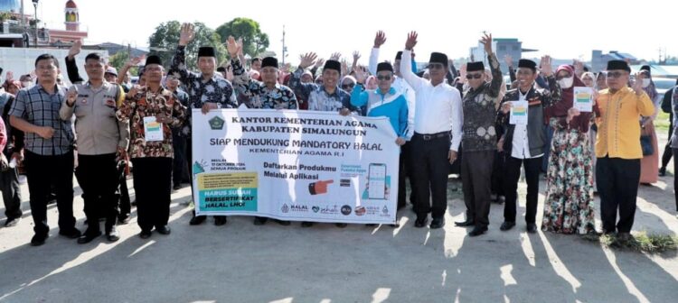 Lepas Kampanye Mandatori Halal, Bupati Simalungun Berharap Dapat Tingkatkan Daya Jual Produk UMKM