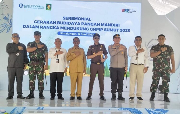 Wakil Bupati Simalungun Hadiri Seremonial Gerakan Budidaya Pangan Mandiri Tahun 2023