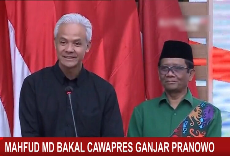 Ganjar Pranowo dan Mahfud Md