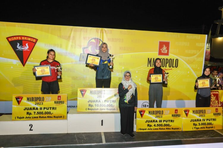 Turnamen Bola Voli Marcopolo Cup Piala Dansat Brimob Polda Sumut
