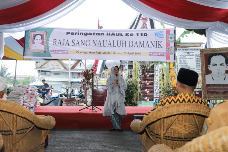 Wali Kota menyantuni anak yatim di Pesanggrahan Raja Sang Naualuh Damanik, Jalan Pamatang, Kecamatan Siantar Selatan, Selasa (23/04/2024) 