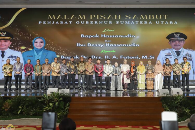 Wali Kota Pematangsiantar dr Susanti Dewayani SpA diwakili Sekretaris Daerah (Sekda) Junaedi Antonius Sitanggang SSTP MSi menghadiri acara Pisah Sambut Pj Gubernur Sumatera Utara (Sumut), di Aula Raja Inal Siregar Kantor Gubernur Sumut di Medan, Rabu (26/06/2024) 