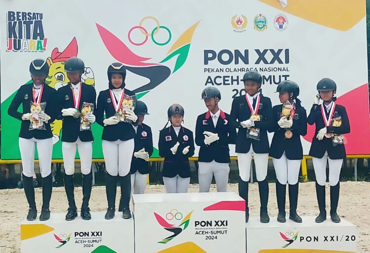 Hari Kedua Pertandingan Berkuda di PON XXI Aceh-Sumut