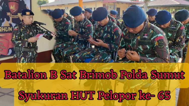 Batalyon B Sat Brimob Polda Sumut Gelar Acara Syukuran HUT Pelopor ke-65